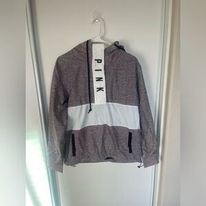 Victoria's Secret VS‎ PINK 1/4 Zip Pullover Windbreaker/rainjacket Hoodie Xs